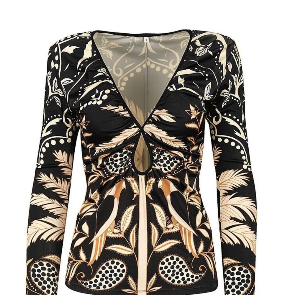 JOHANNA ORTIZ ‘Celia Shimmering Drops’ Keyhole top